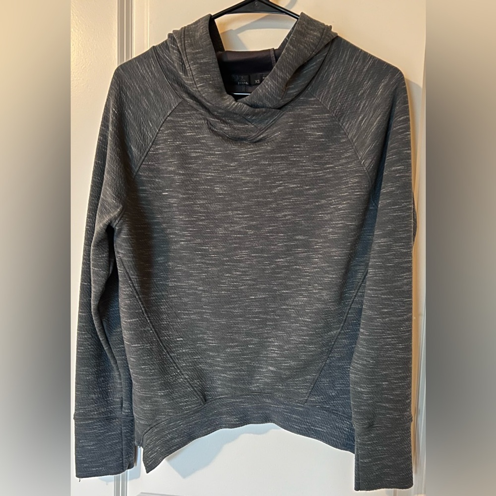PrAna Dark Blue/Grey Pullover Hoodie with Tapered Bottom